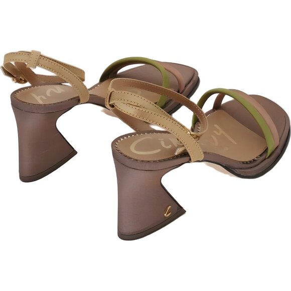 Circus by Sam Edelman Holly strappy block-heel dress sandals bronze/green 8M - Picture 3 of 6